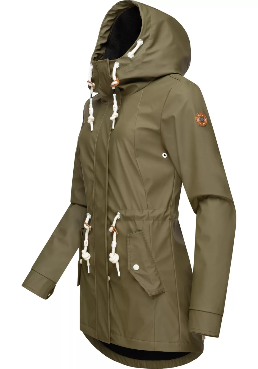 Ragwear Regenmantel "Monadis Rainy Intl.", modischer Regenparka mit kuschli günstig online kaufen