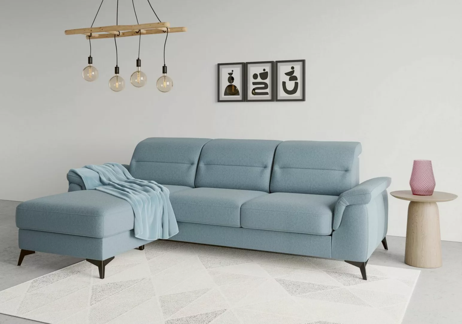 sit&more Ecksofa Sinatra L-Form, mit Recamiere, optional mit Kopfteilverste günstig online kaufen