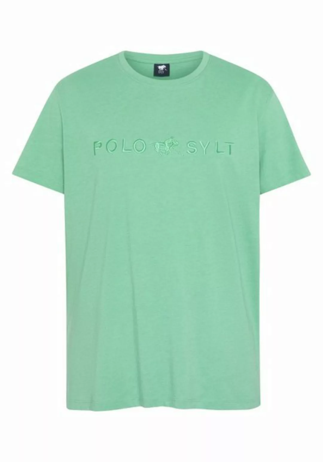 Polo Sylt Print-Shirt mit Logo-Schriftzug günstig online kaufen