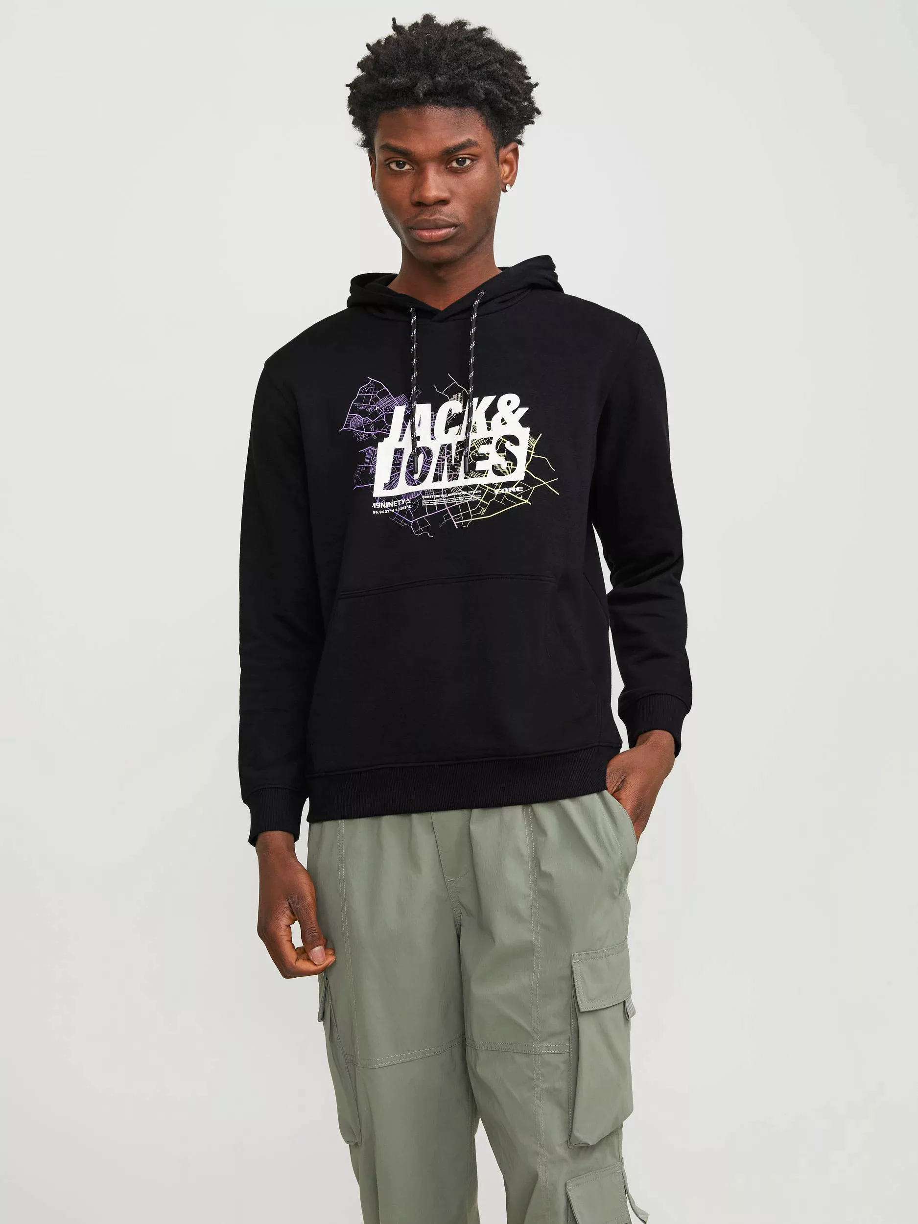 Jack & Jones Kapuzensweatshirt JCOMAP LOGO SWEAT HOOD SN günstig online kaufen