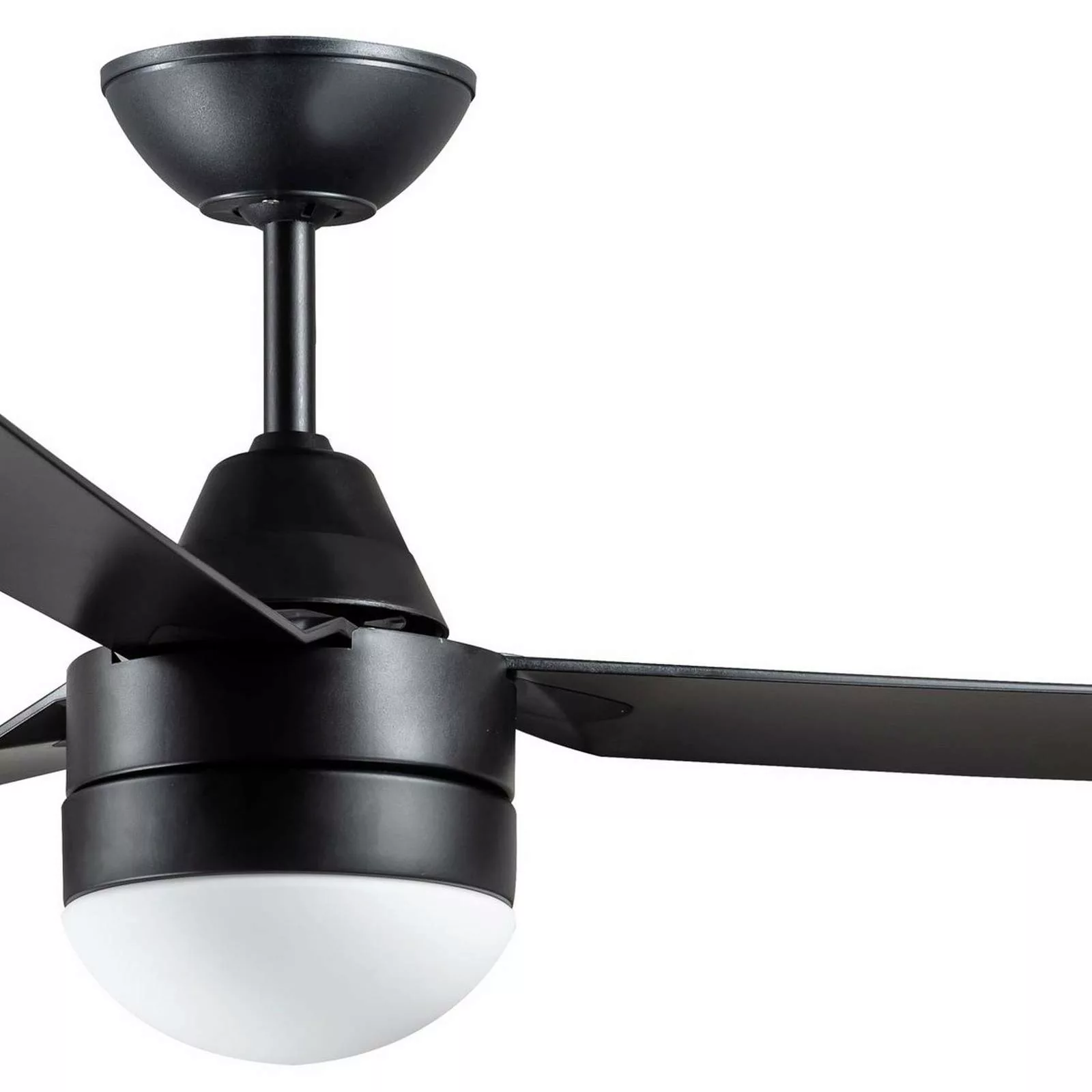 Beacon Deckenventilator mit Licht Megara schwarz 122cm leise günstig online kaufen