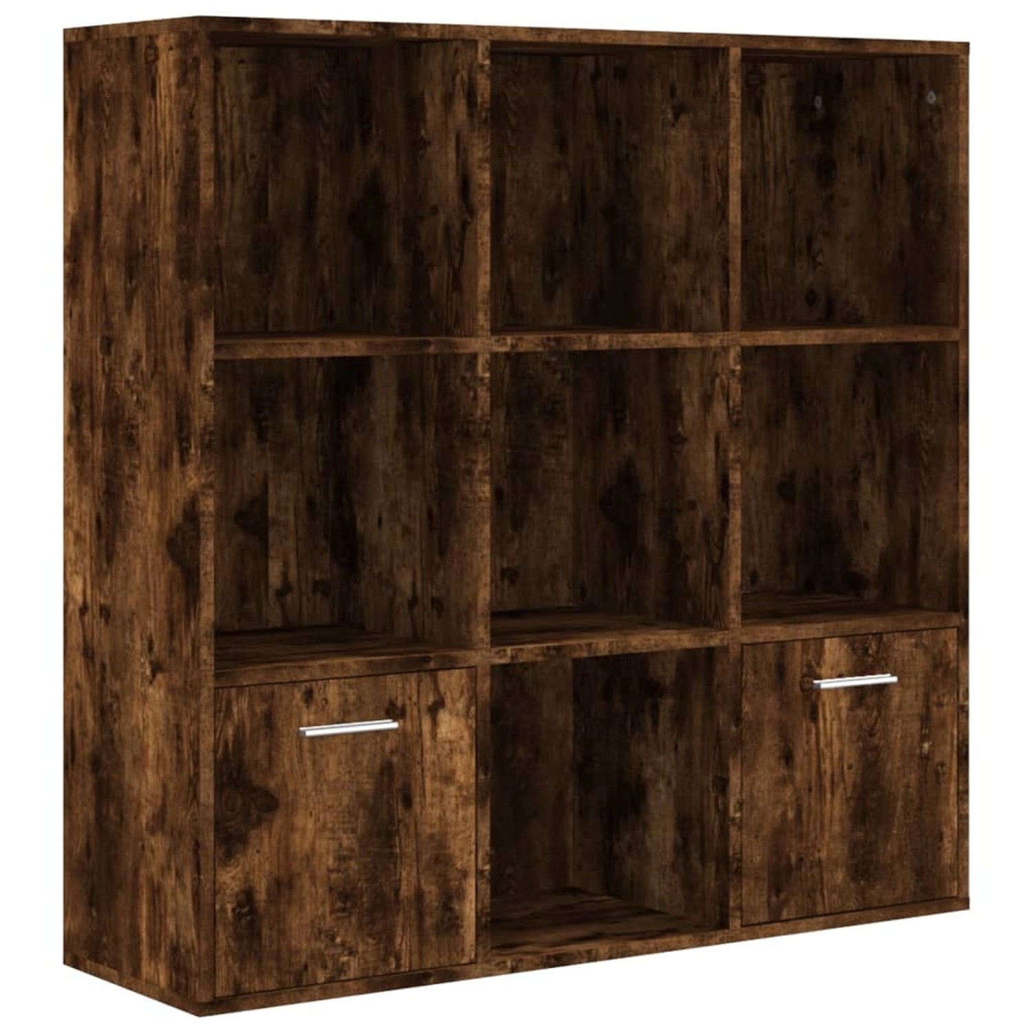 vidaXL Bücherschrank 98x30x98 cm Räuchereiche günstig online kaufen