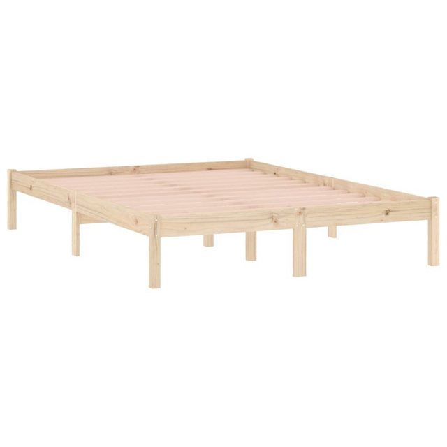 vidaXL Bett Massivholzbett ohne Matratze 137x190 cm Kiefer günstig online kaufen