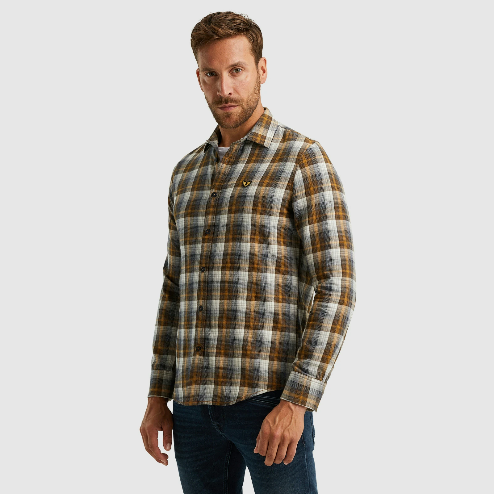 PME LEGEND Karohemd "Long Sleeve Shirt Twill Yarndyed Check", mit Karomuste günstig online kaufen