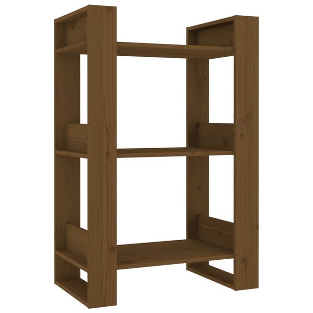 vidaXL Bücherregal Bücherregal/Raumteiler Honigbraun 60x35x91 cm Massivholz günstig online kaufen