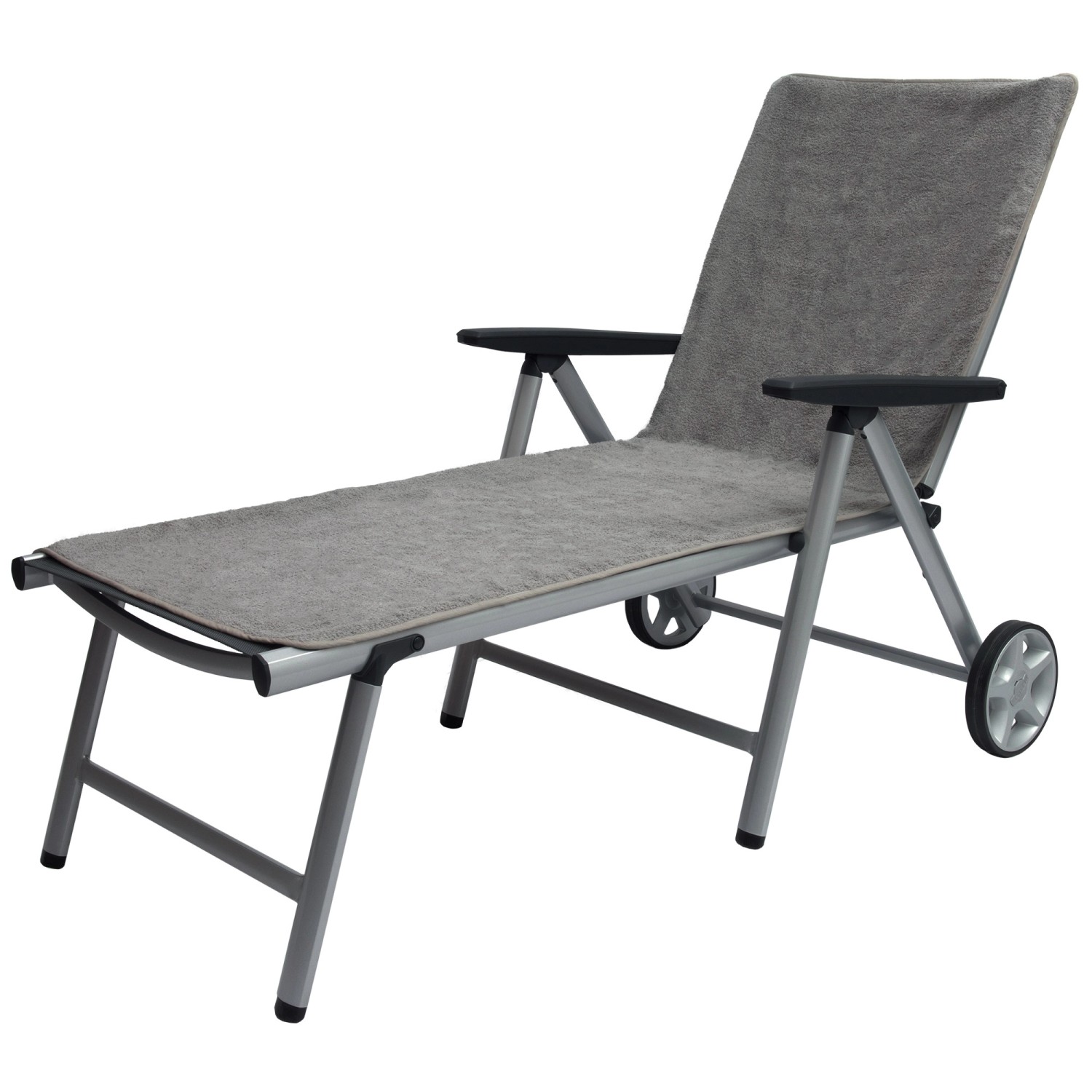 Beautissu Marbella Handtuch 200x70cm Grau günstig online kaufen