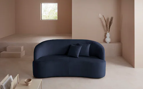 LeGer Home by Lena Gercke 3-Sitzer "Dilara", gerundete Rückenlehne und Fron günstig online kaufen
