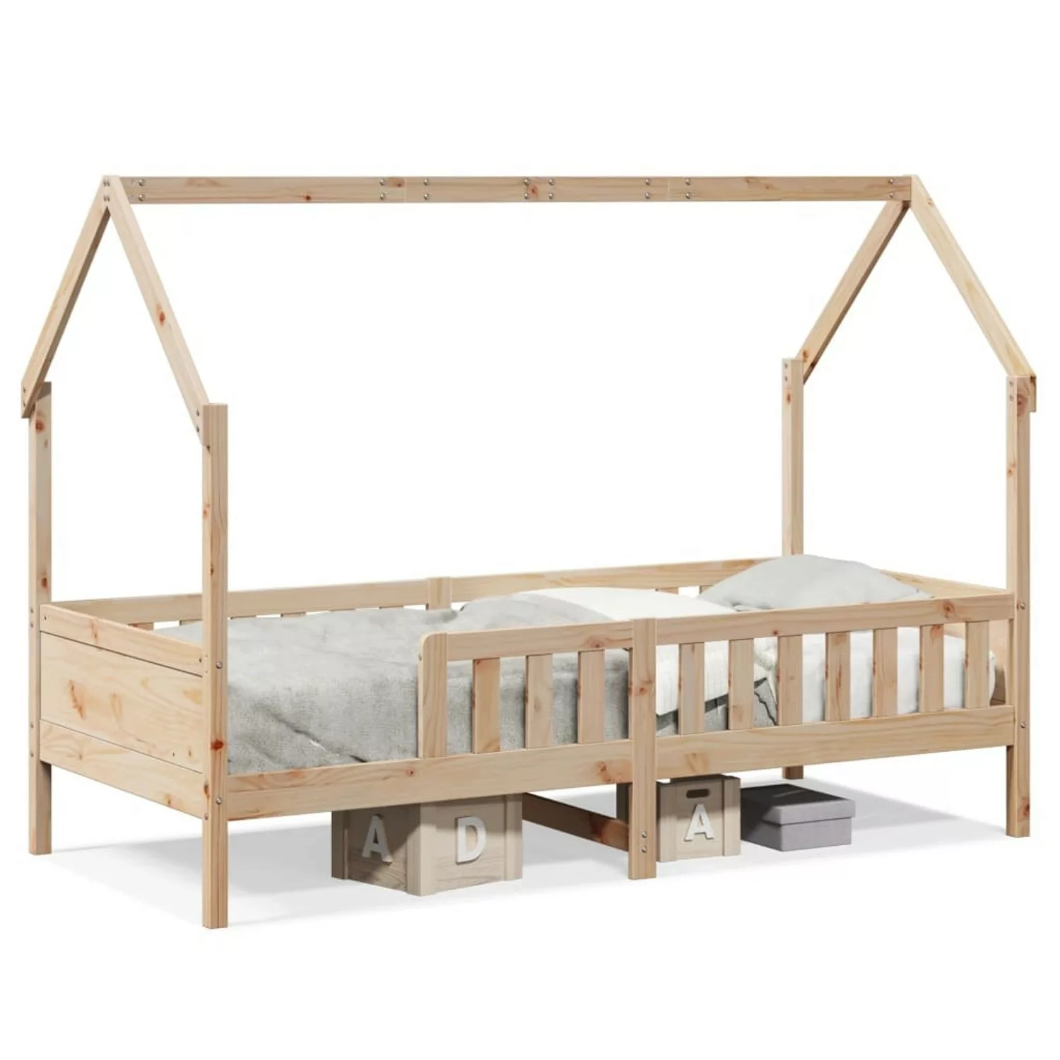 vidaXL Kinderbett Hausbett 80x200 cm Massivholz Kiefer2106171 günstig online kaufen