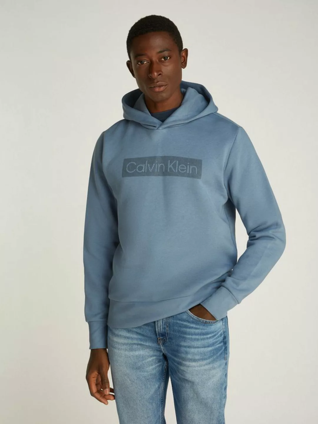 Calvin Klein Kapuzensweatshirt BOX STRIPED LOGO HOODIE mit Logoschriftzug günstig online kaufen