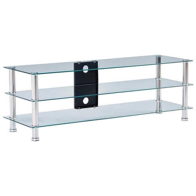 furnicato TV-Schrank TV-Tisch Transparent 120 x 40 x 40 cm Gehärtetes Glas günstig online kaufen