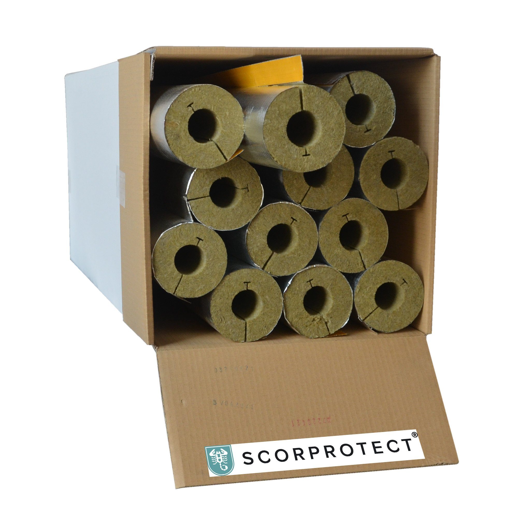 Scorprotect® Steinwolle voller Karton Rohrisolierung Steinwolle günstig online kaufen