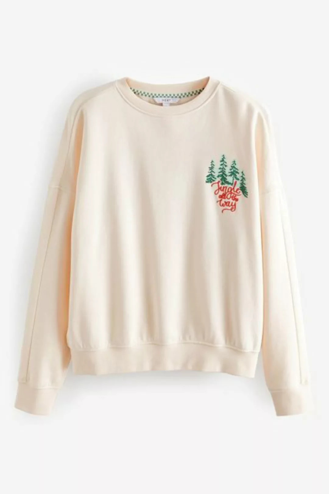 Next Sweatshirt Happy Holidays Weihnachtspullover mit Grafik (1-tlg) günstig online kaufen