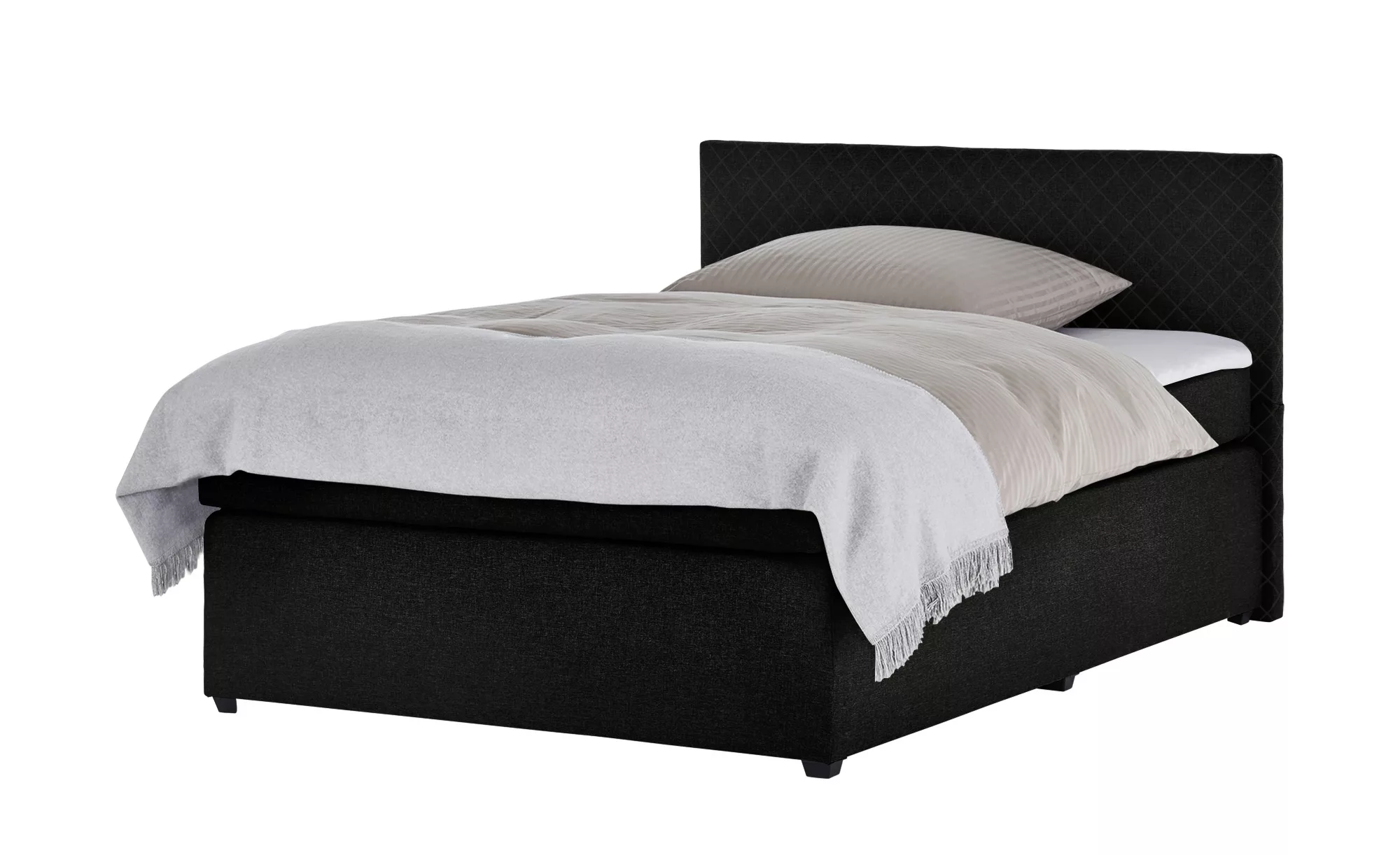 Boxspringbett  Kety - schwarz - 147 cm - 104 cm - 209 cm - Sconto günstig online kaufen