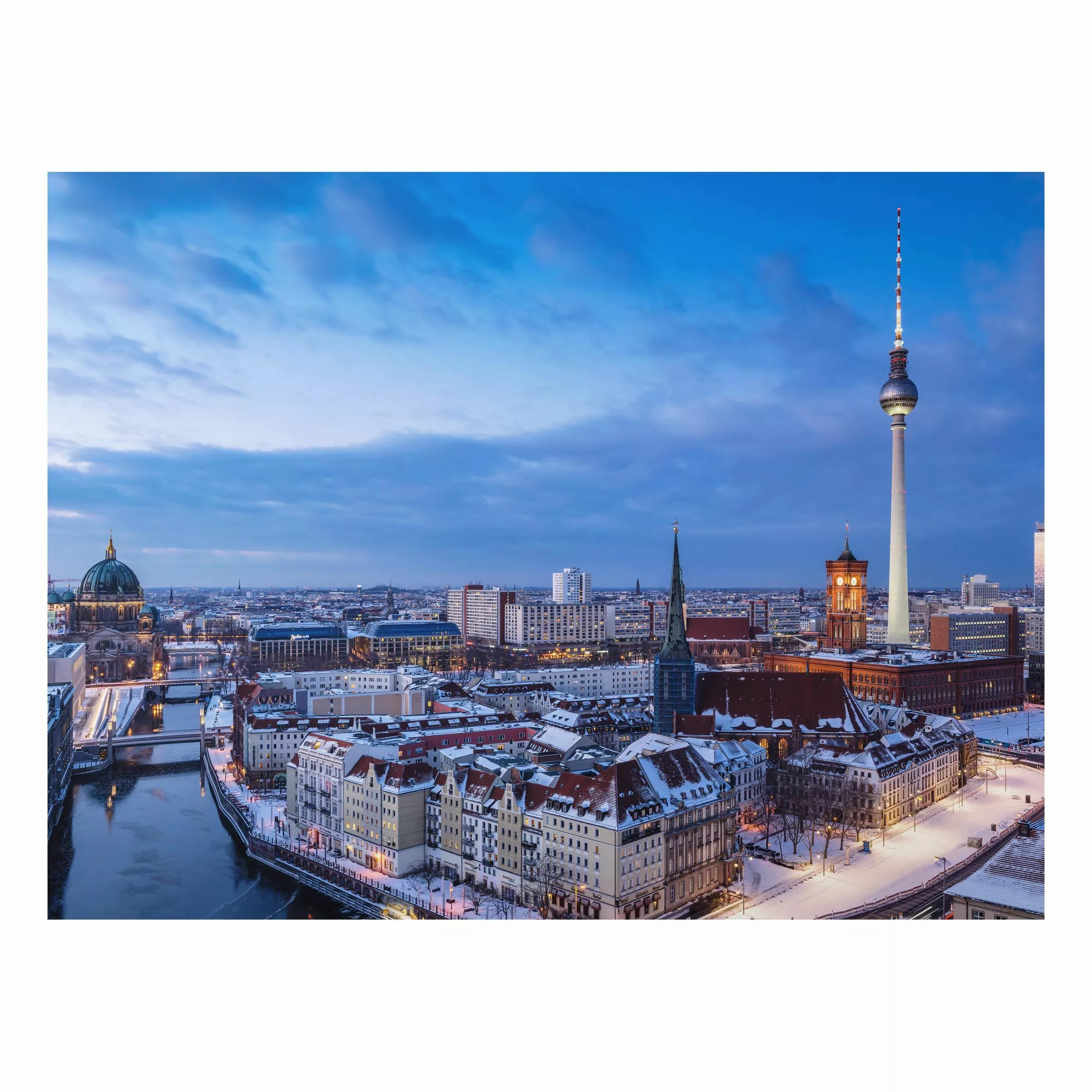 Alu-Dibond Bild Schnee in Berlin günstig online kaufen