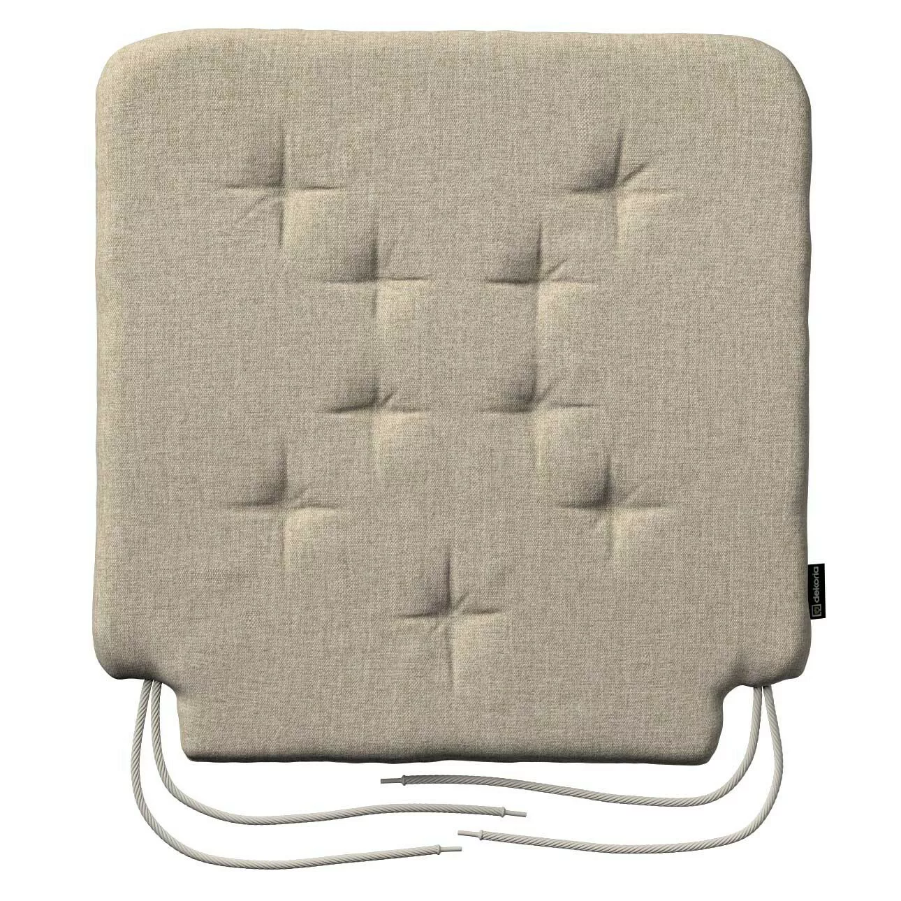 Stuhlkissen Christoph mit Bindeschnur, beige- grau, 42 x 41 x 3,5 cm, City günstig online kaufen