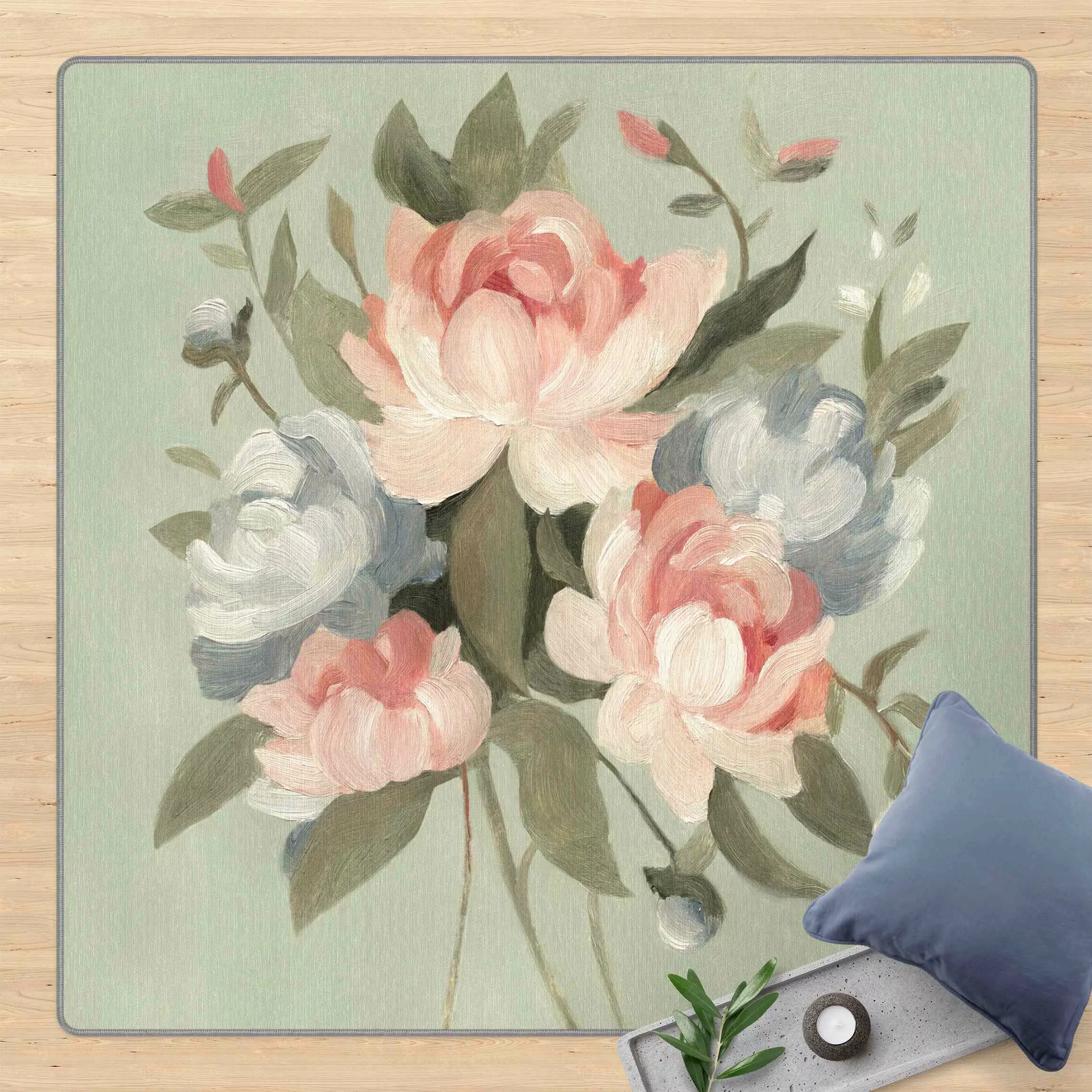 Teppich Bouquet in Pastell I günstig online kaufen