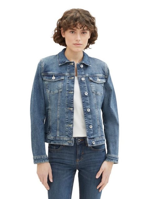 Tom Tailor Denim Damen Jeansjacke EASY DENIM JACKET - Regular Fit günstig online kaufen