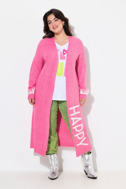 Angel of Style Strickjacke Long-Strickjacke Straight Fit HAPPY-Statements günstig online kaufen