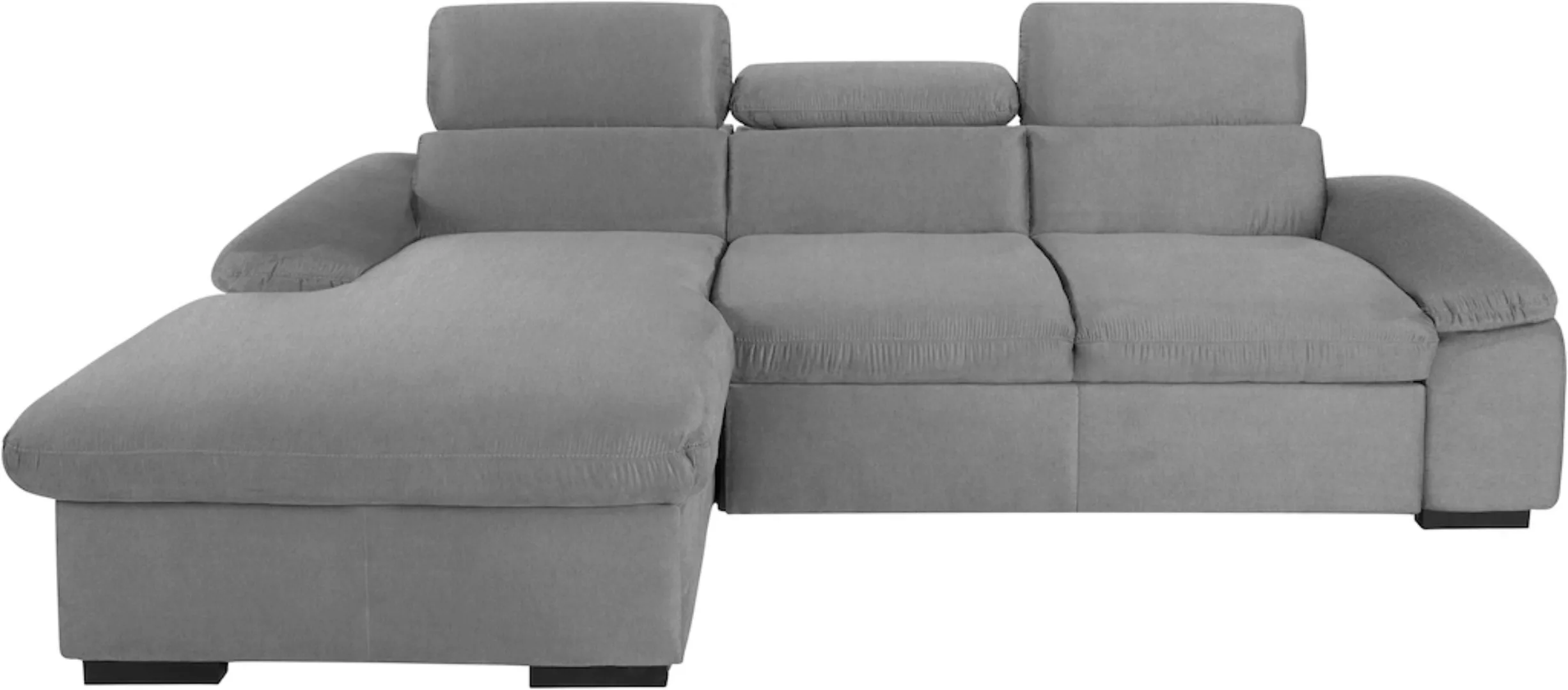 COTTA Ecksofa »Lola L-Form«, (Set, mit Hocker), mit Hocker & Kopfteilfunkti günstig online kaufen