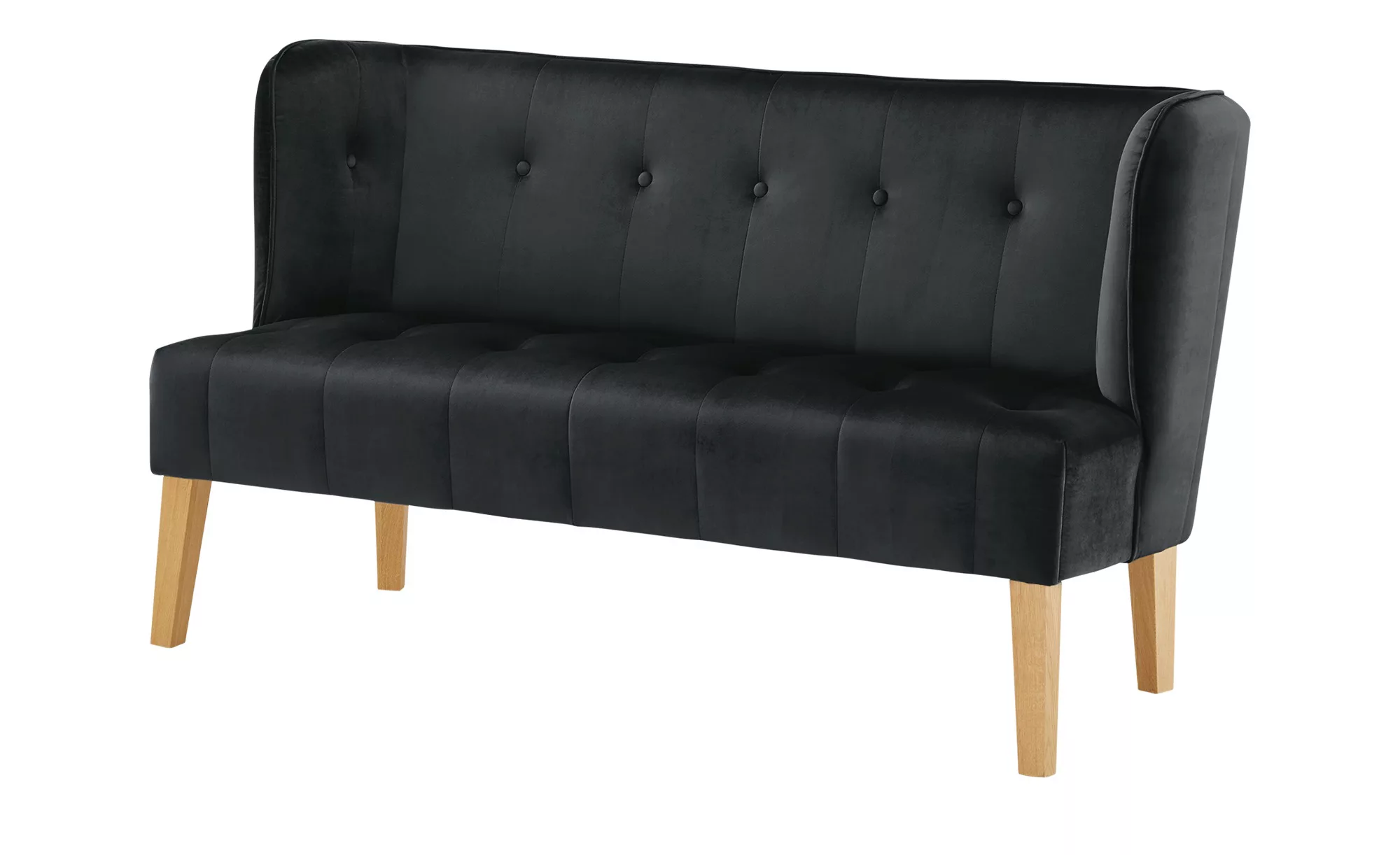 switch Küchensofa  Samt Bella ¦ schwarz ¦ Maße (cm): B: 158 H: 90 T: 69 Bän günstig online kaufen