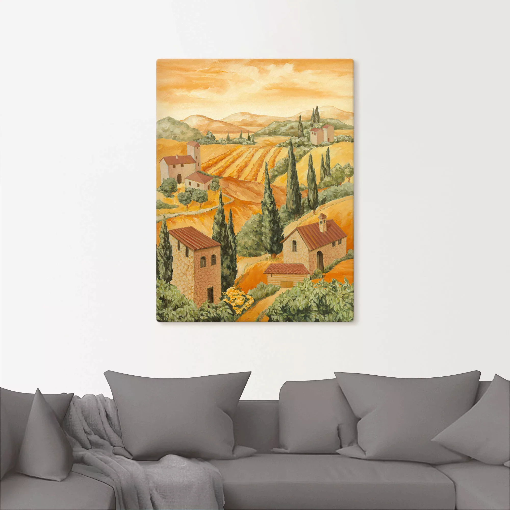 Artland Wandbild "Italien Toscana", Europa, (1 St.), als Alubild, Outdoorbi günstig online kaufen