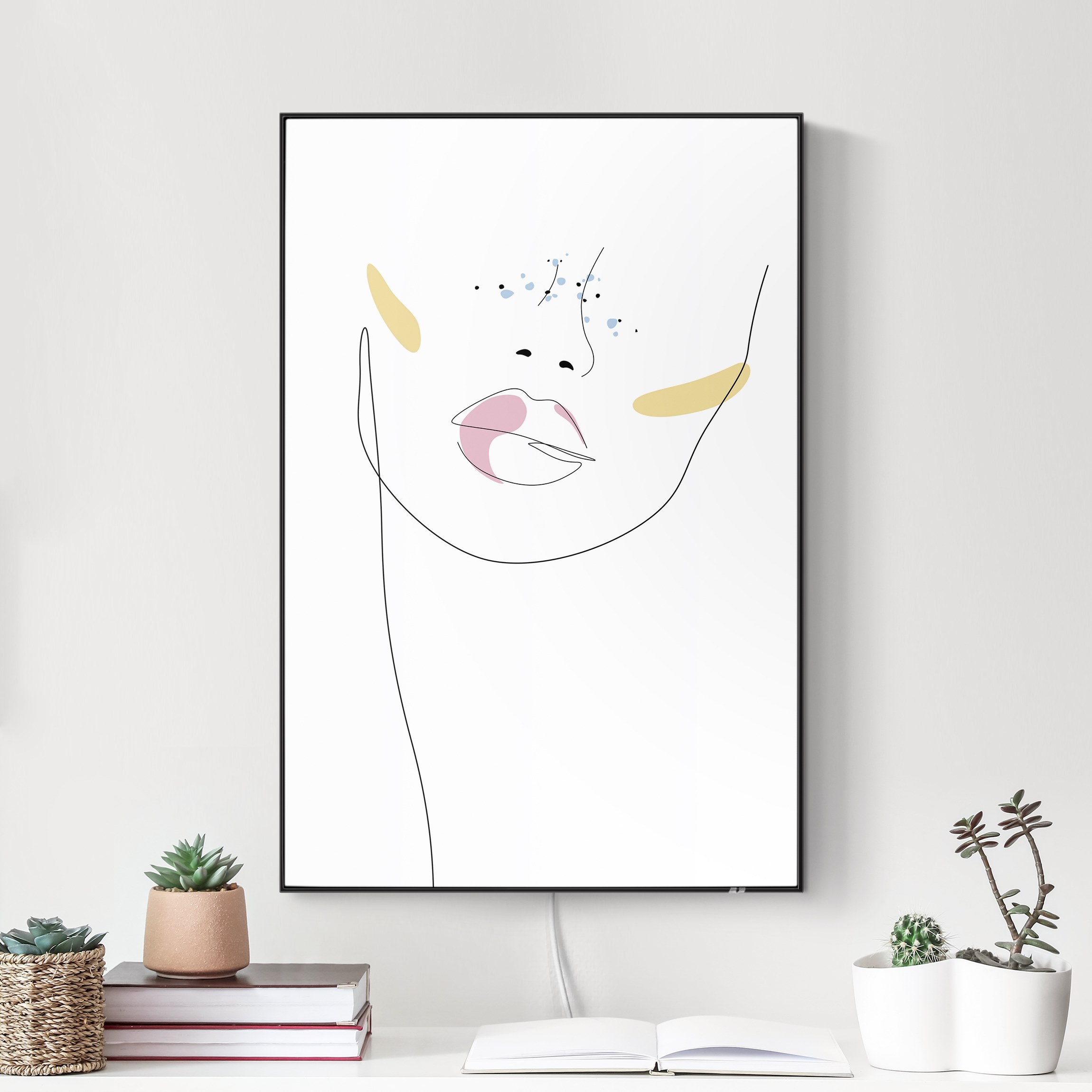 LED-Wechselbild Line Art - Sommersprossen günstig online kaufen