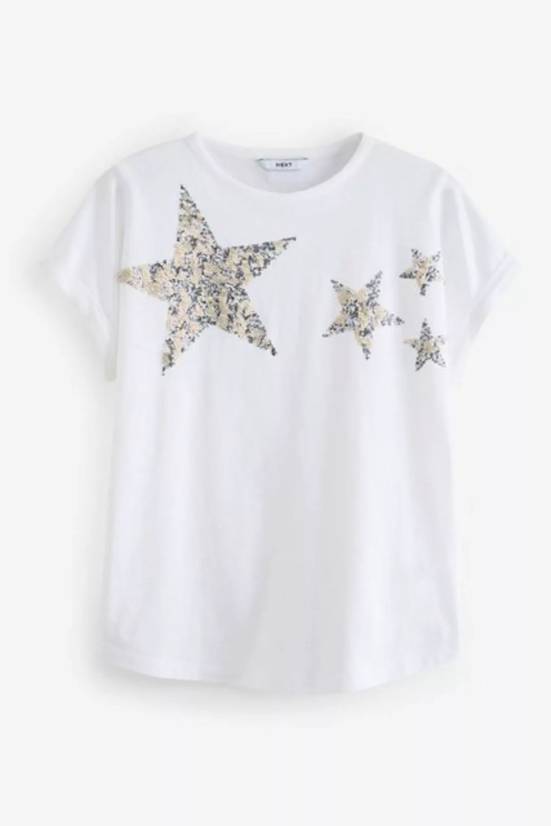 Next T-Shirt T-Shirt mit Paillettenstern (1-tlg) günstig online kaufen
