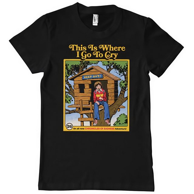 Steven Rhodes T-Shirt This Is Where I Go To Cry T-Shirt günstig online kaufen