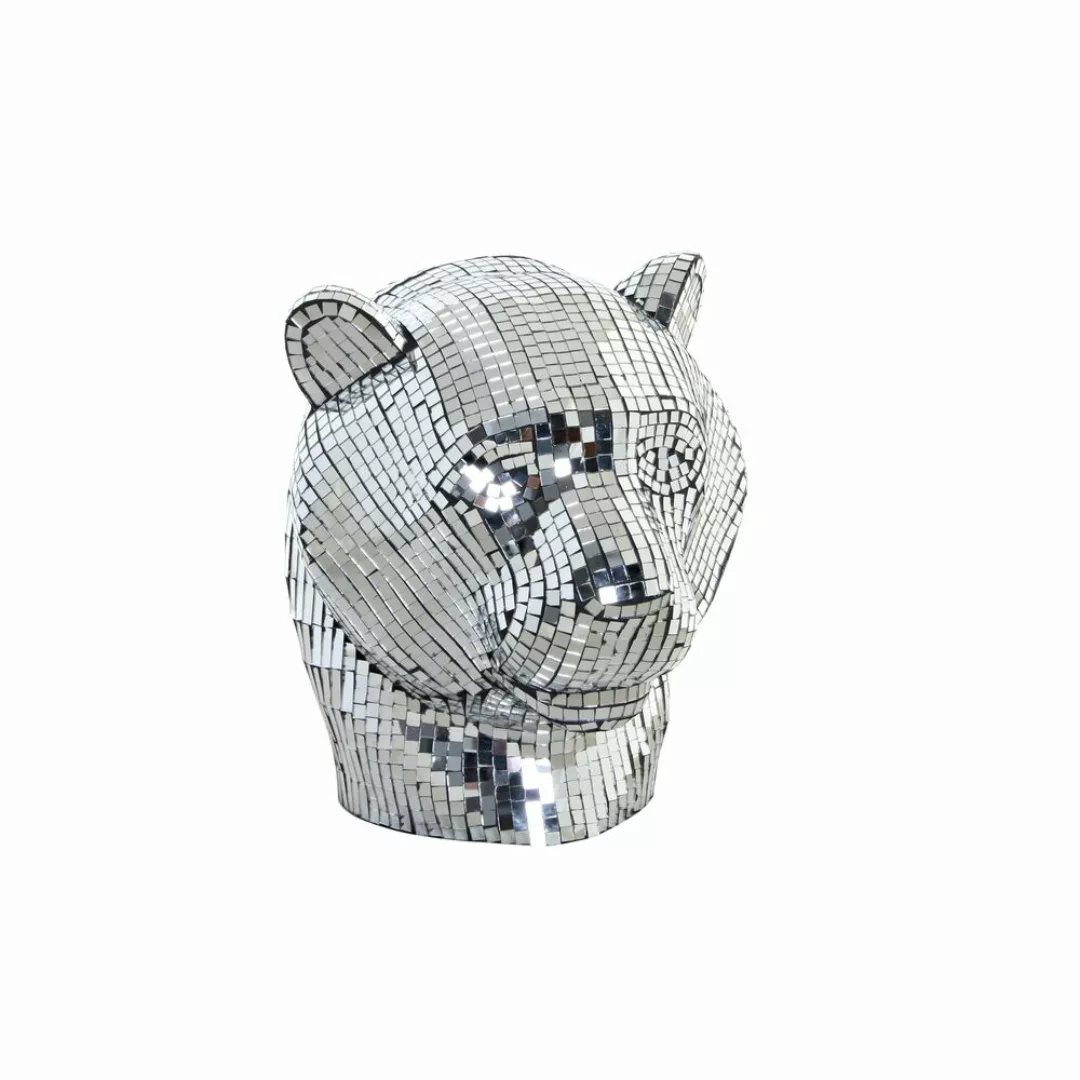 Deko-figur Dkd Home Decor Silberfarben Leopard Harz (31 X 27 X 32 Cm) günstig online kaufen