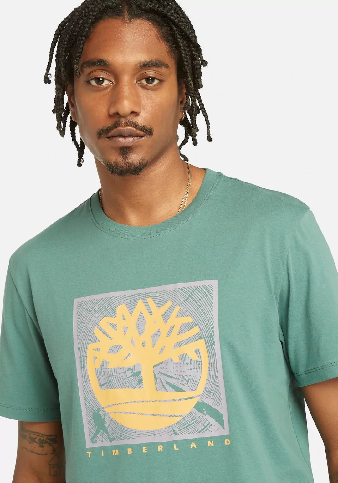 Timberland T-Shirt Short Sleeve Front Graphic Tee in großen Größen günstig online kaufen