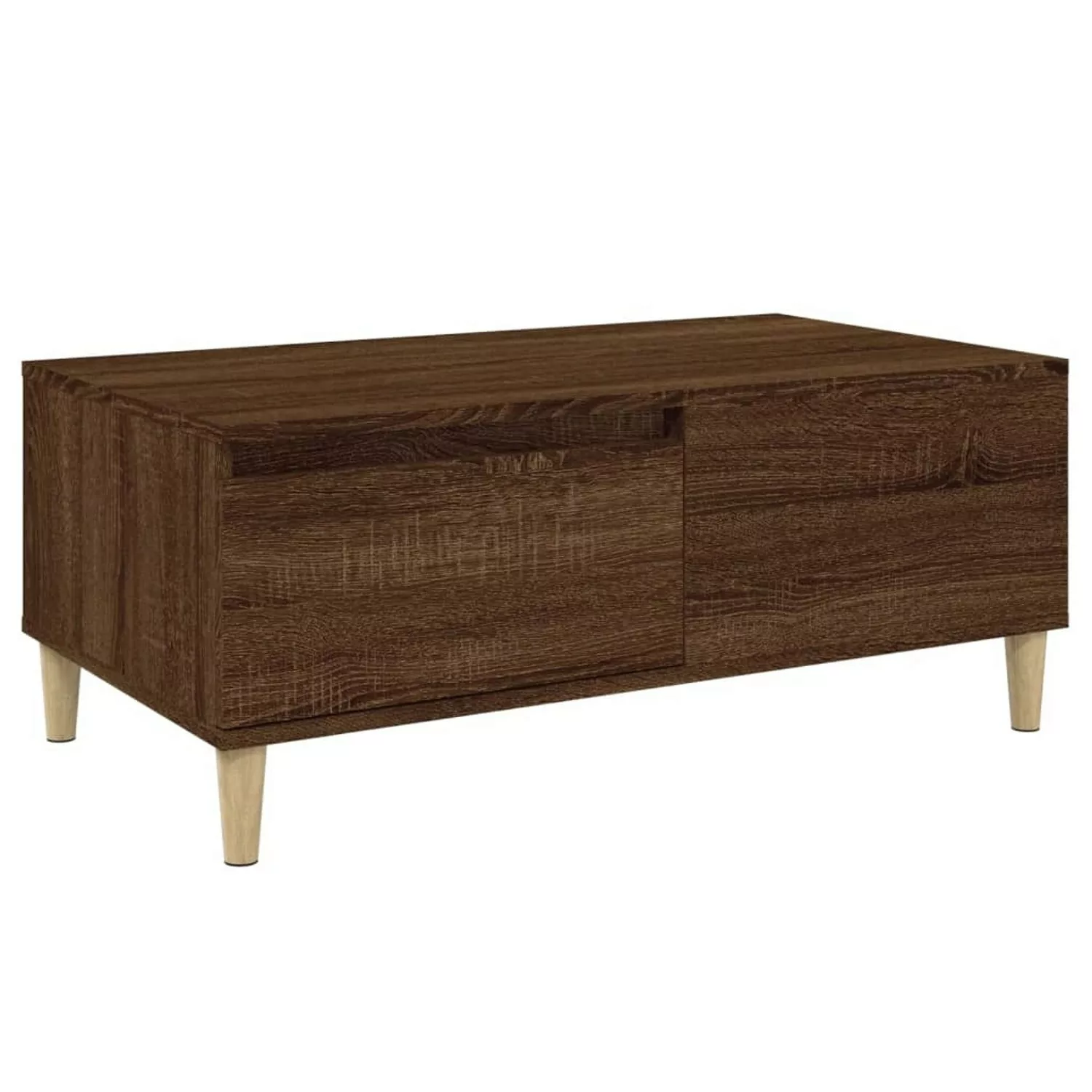 Vidaxl Couchtisch Braun Eichen-optik 90x50x36,5 Cm Holzwerkstoff günstig online kaufen