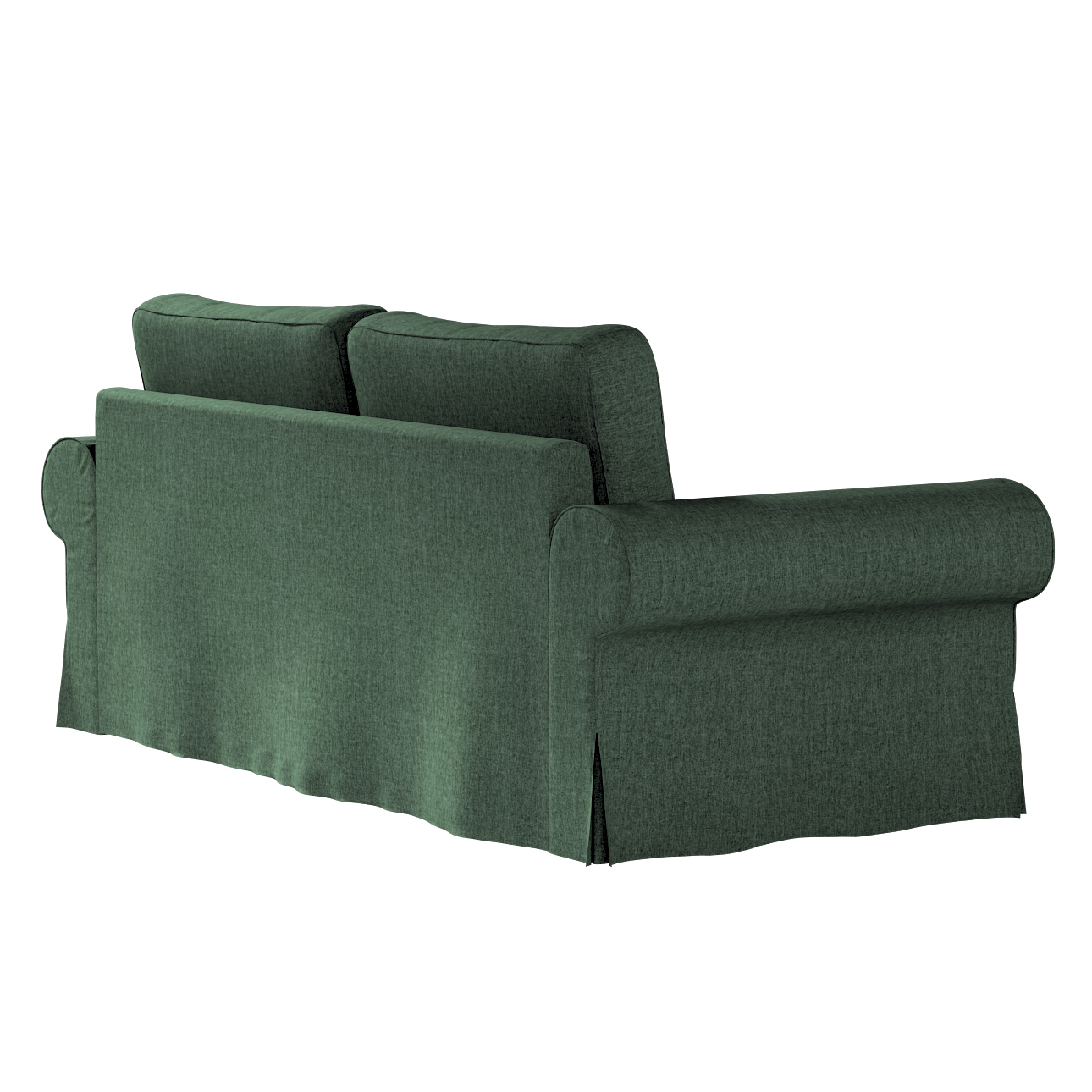 Bezug für Backabro 3-Sitzer Sofa ausklappbar, dunkelgrün, Bezug für Backabr günstig online kaufen