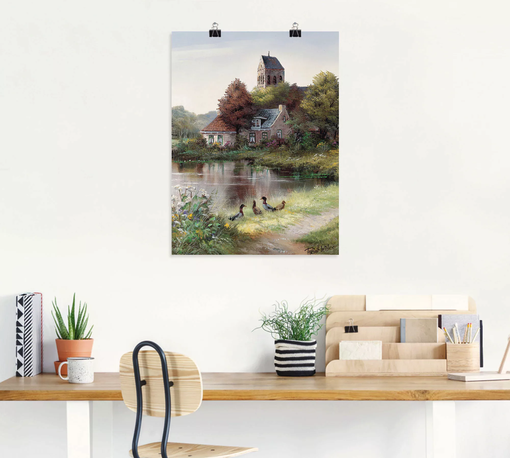 Artland Wandbild "Schöner Tag", Gewässer, (1 St.), als Leinwandbild, Poster günstig online kaufen