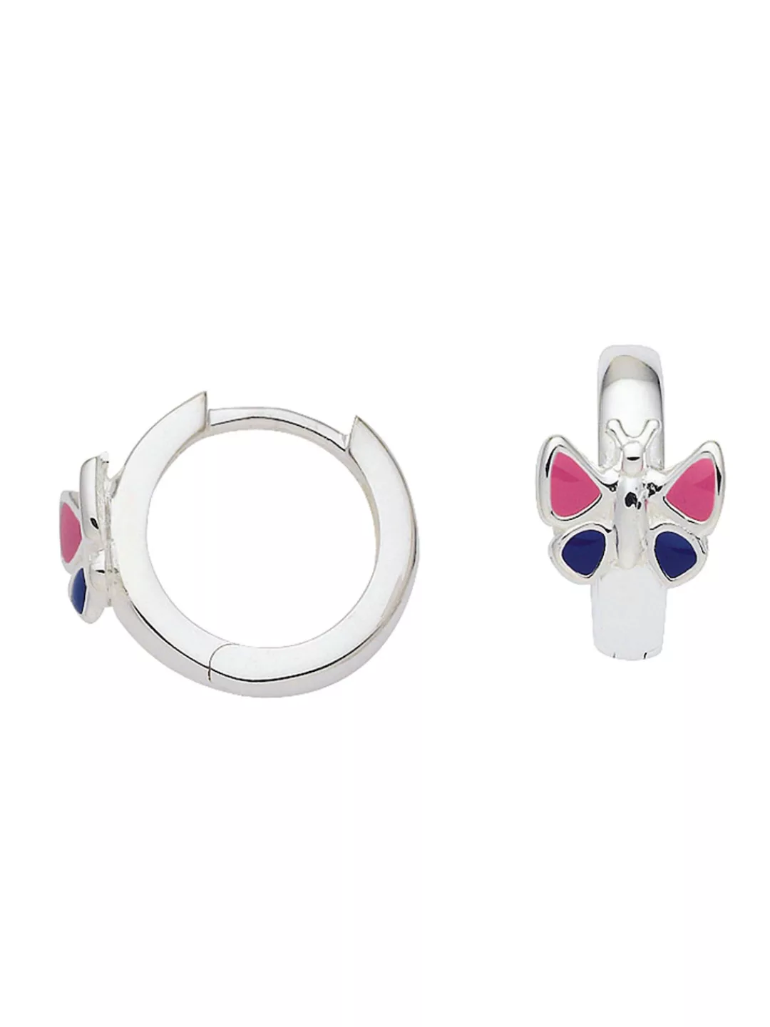 Adelia´s Paar Ohrhänger "925 Silber Ohrringe Creolen Schmetterling Ø 12,4 m günstig online kaufen