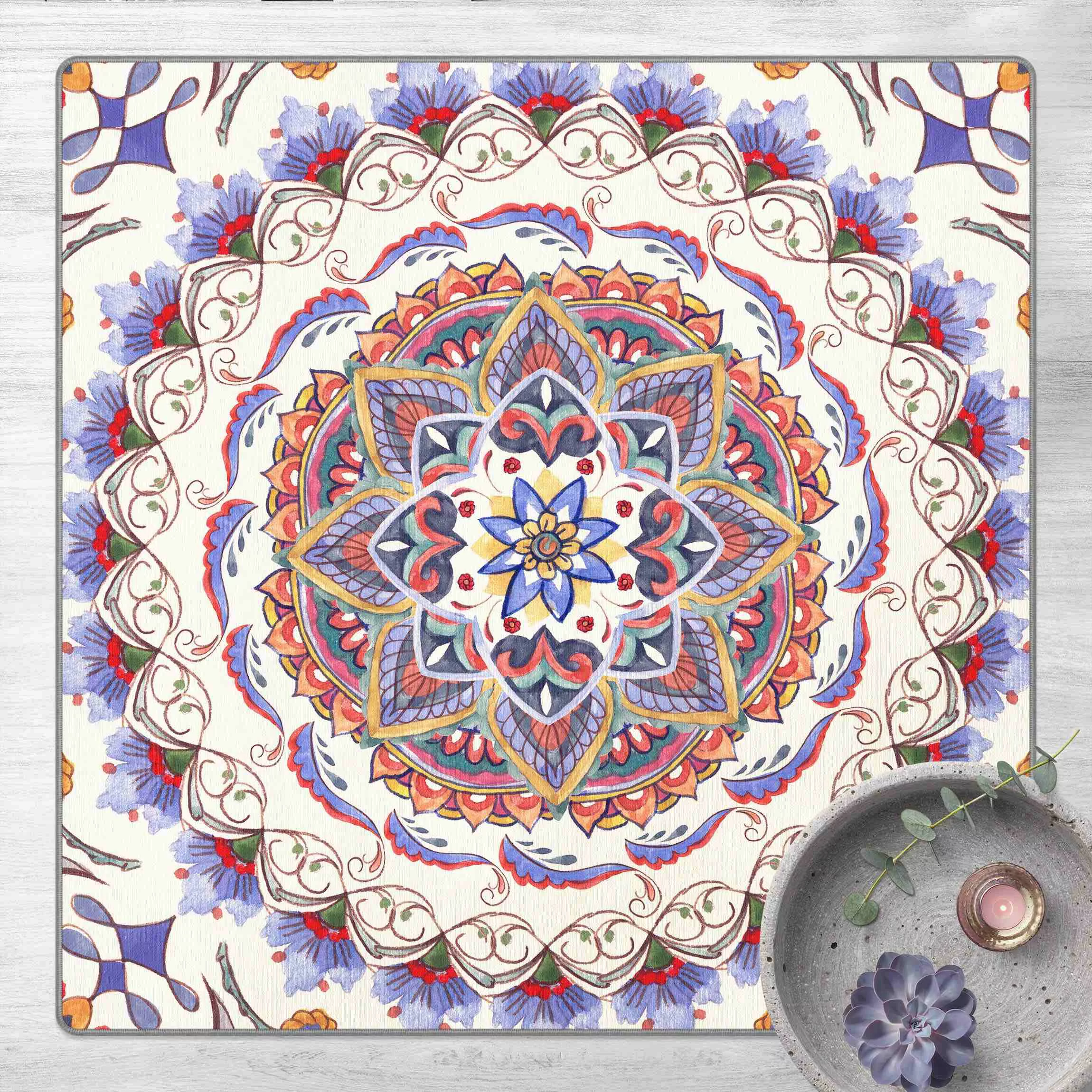 Teppich Mandala Meditation Pranayama günstig online kaufen