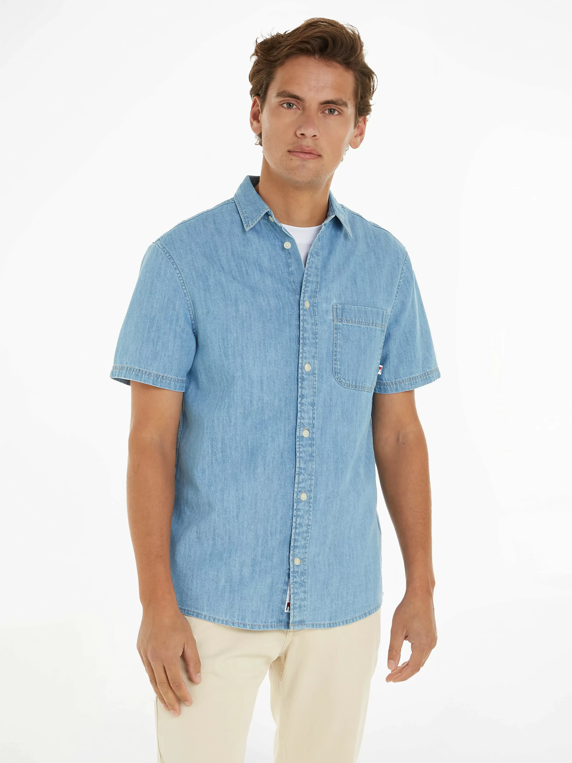 Tommy Jeans Jeanshemd "TJM REG DENIM SS SHIRT" günstig online kaufen