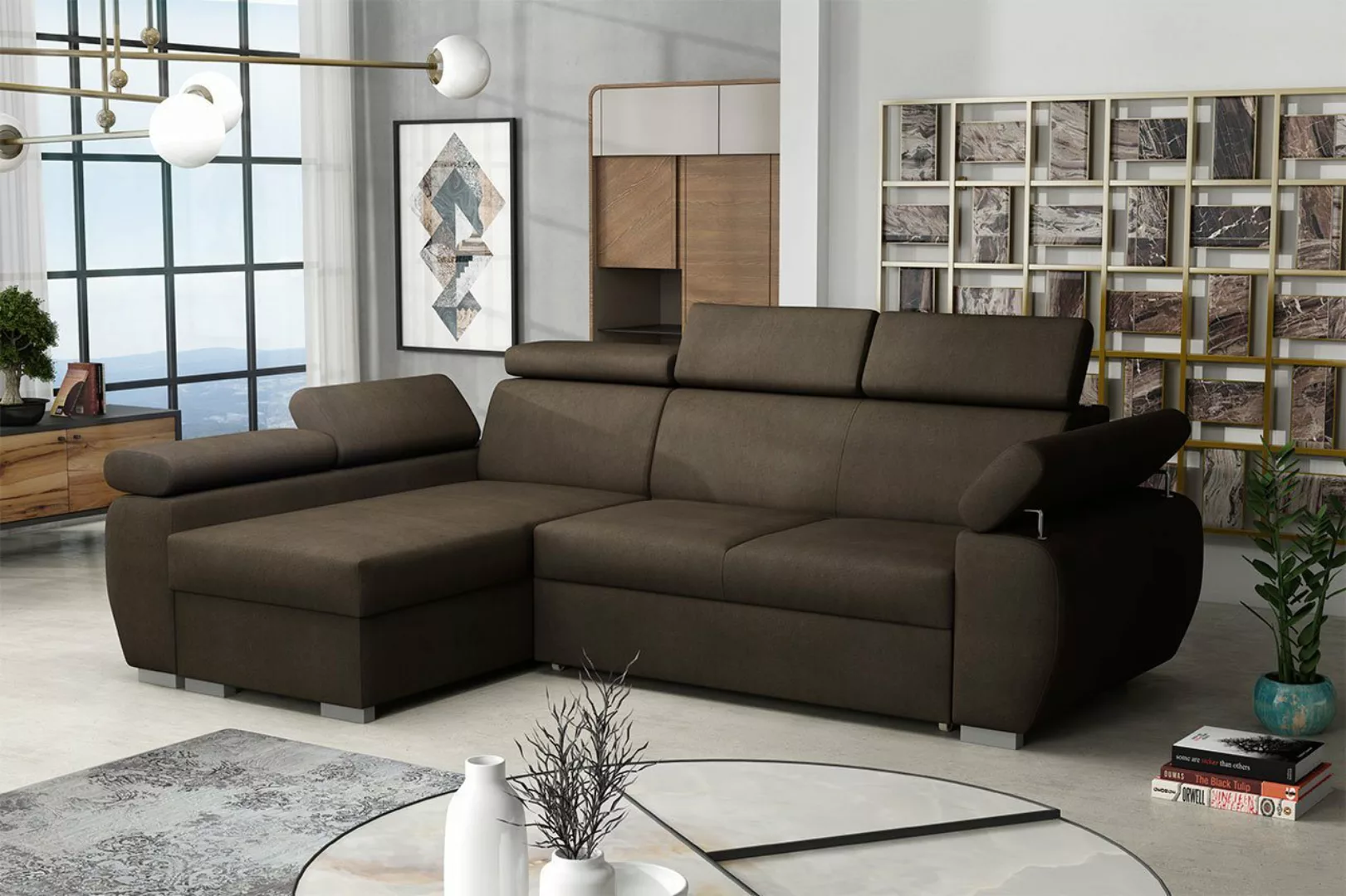 MIRJAN24 Ecksofa Boston Mini, mit Bettkasten und Schlaffunktion, mit Einste günstig online kaufen