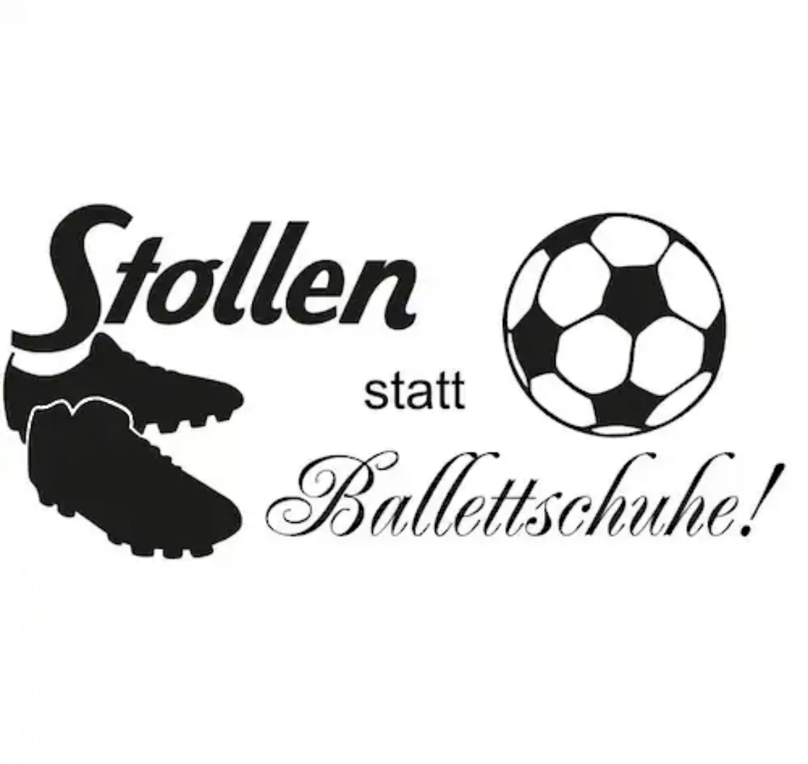 Wall-Art Wandtattoo »Stollen statt Ballettschuhe«, (1 St.), selbstklebend, günstig online kaufen