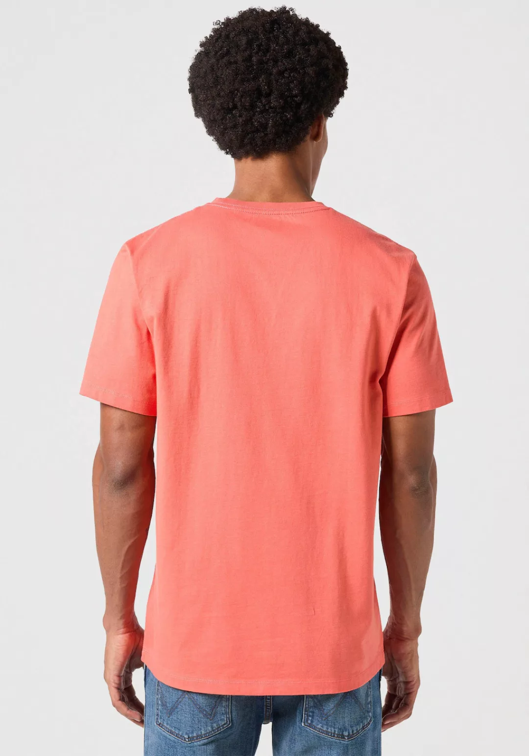 Wrangler Kurzarmshirt, mit Markenlabel auf der Brust günstig online kaufen