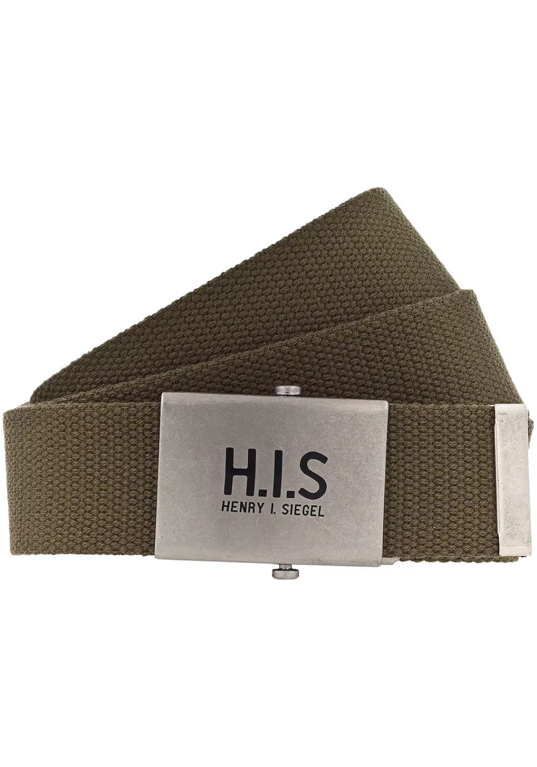 H.I.S Stoffgürtel, Bandgürtel mit H.I.S Logo auf der Koppelschließe günstig online kaufen