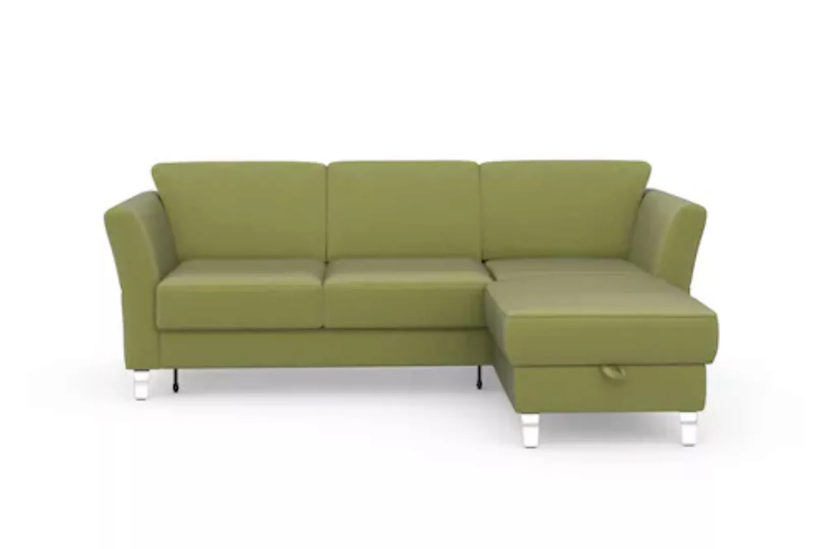 sit&more Ecksofa »Visby L-Form«, wahlweise mit Bettfunktion und Bettkasten, günstig online kaufen