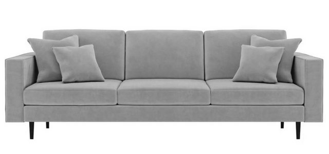 Xlmoebel Sofa Neues Textil-Viersitzer-Sofa in grauem Stoff für das, Hergest günstig online kaufen