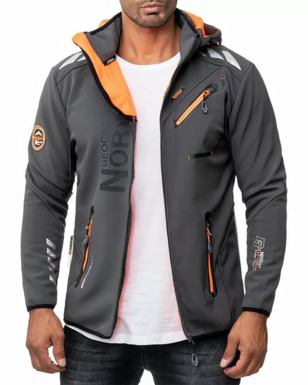 Geographical Norway Softshelljacke Herren Outdoor Jacke baroyaute dark grey günstig online kaufen