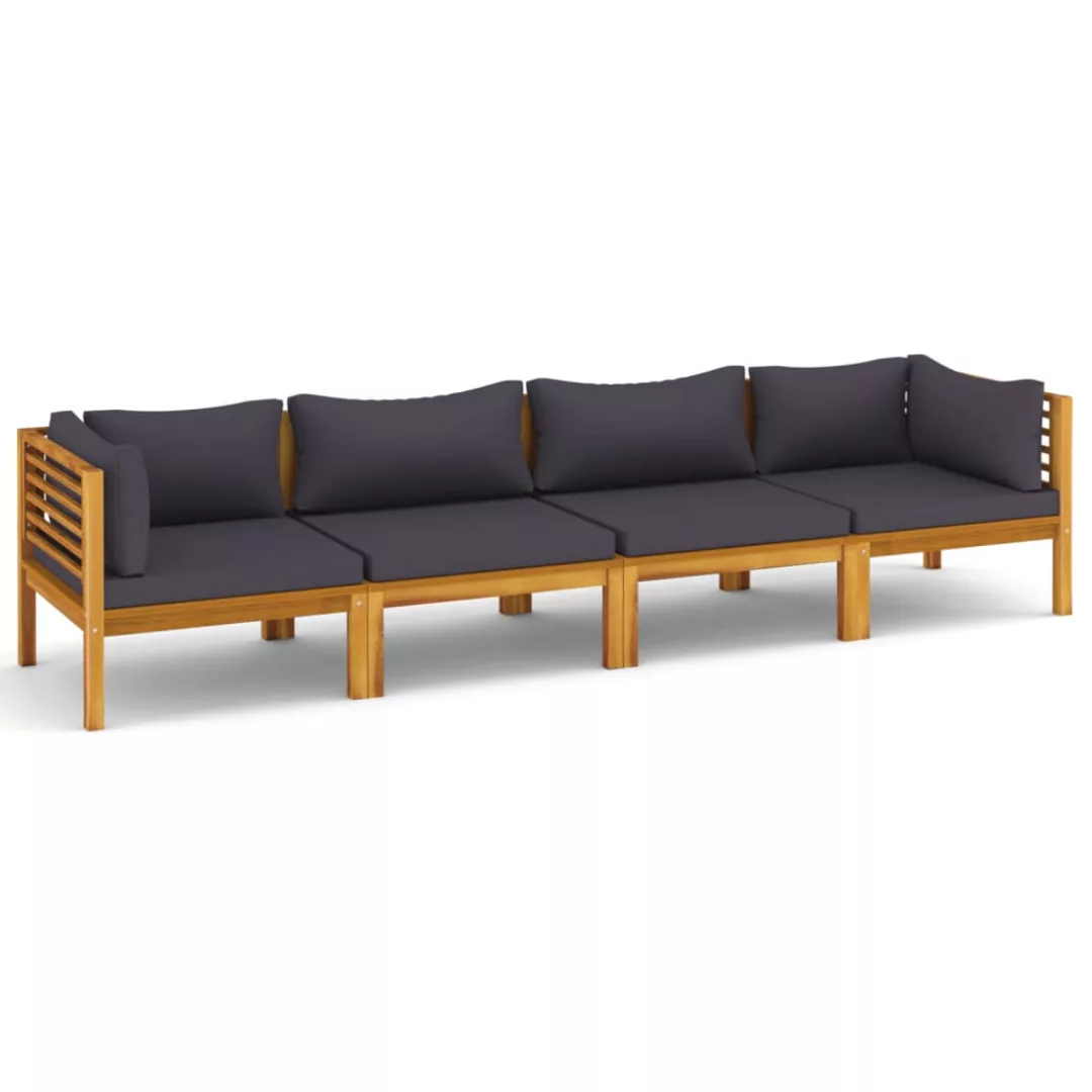 4-sitzer-gartensofa Mit Kissen Massivholz Akazie günstig online kaufen