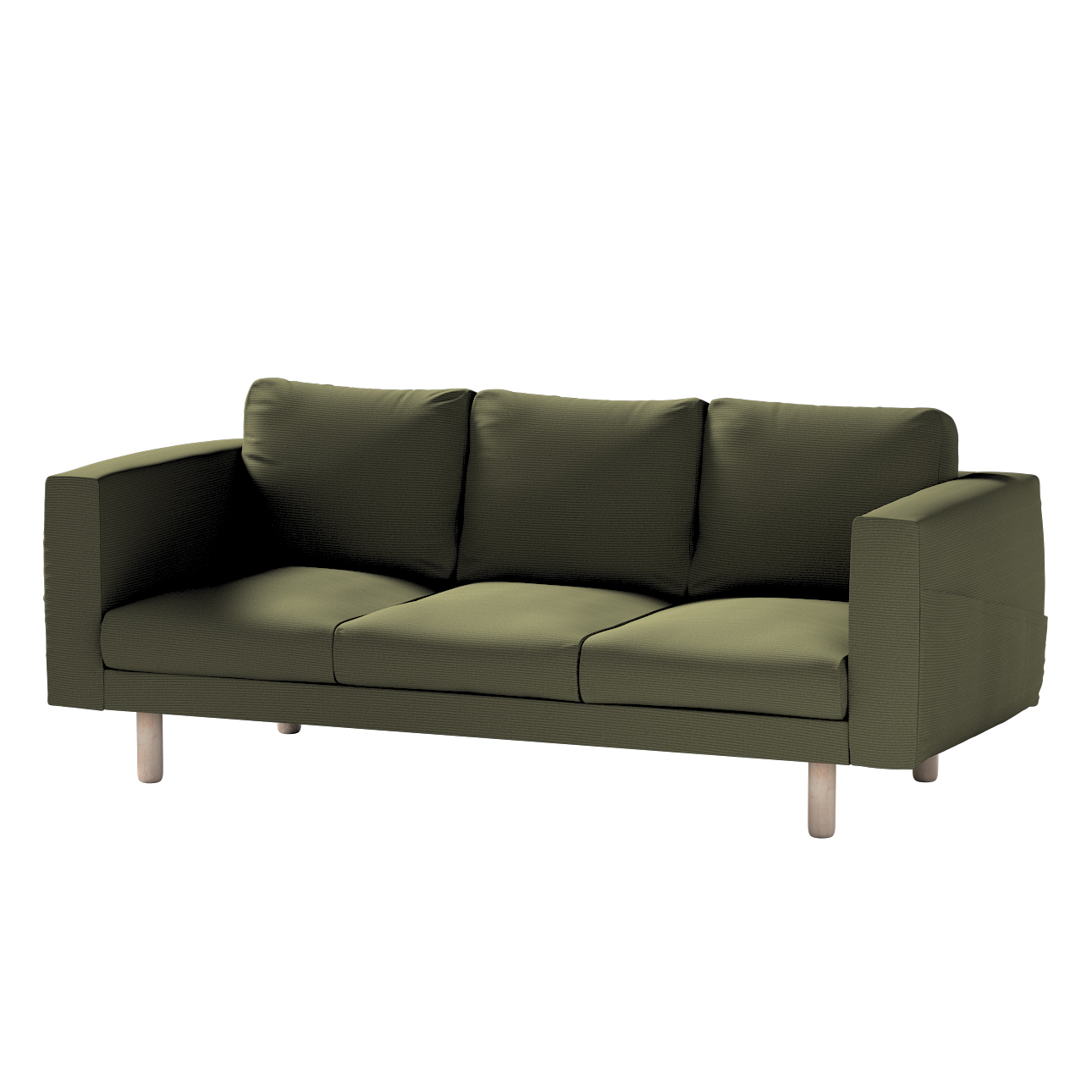 Bezug für Norsborg 3-Sitzer Sofa, olivgrün, Norsborg 3-Sitzer Sofabezug, Ma günstig online kaufen