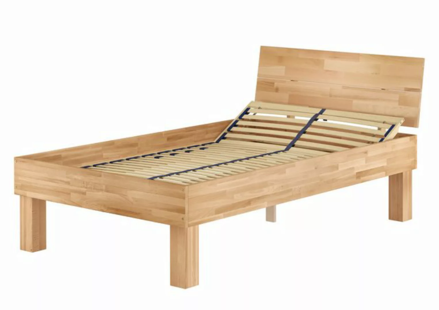 ERST-HOLZ Einzelbett Extra hohes Seniorenbett 120x220 Einzelbett in Überlän günstig online kaufen