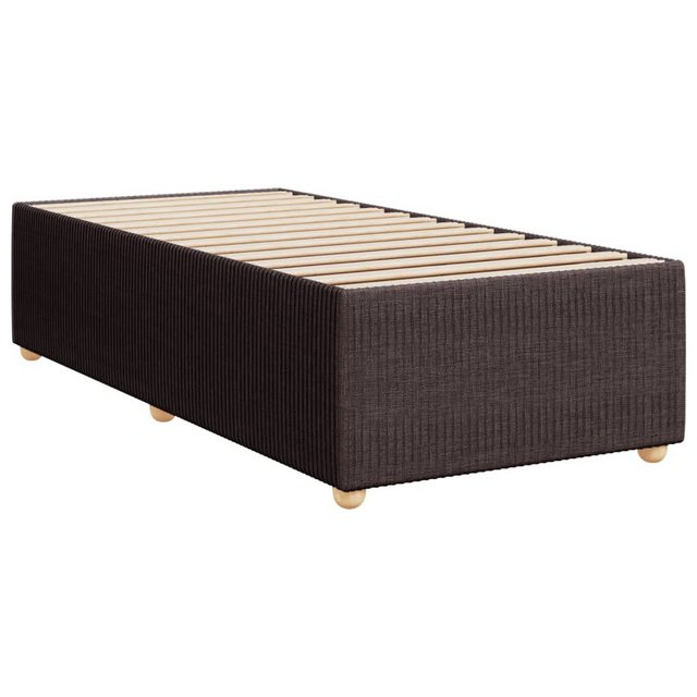 vidaXL Bett Bettgestell Dunkelbraun 90x190 cm Stoff günstig online kaufen