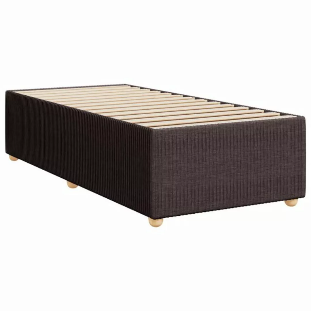 vidaXL Bett Bettgestell ohne Matratze Dunkelbraun 80x200 cm Stoff günstig online kaufen