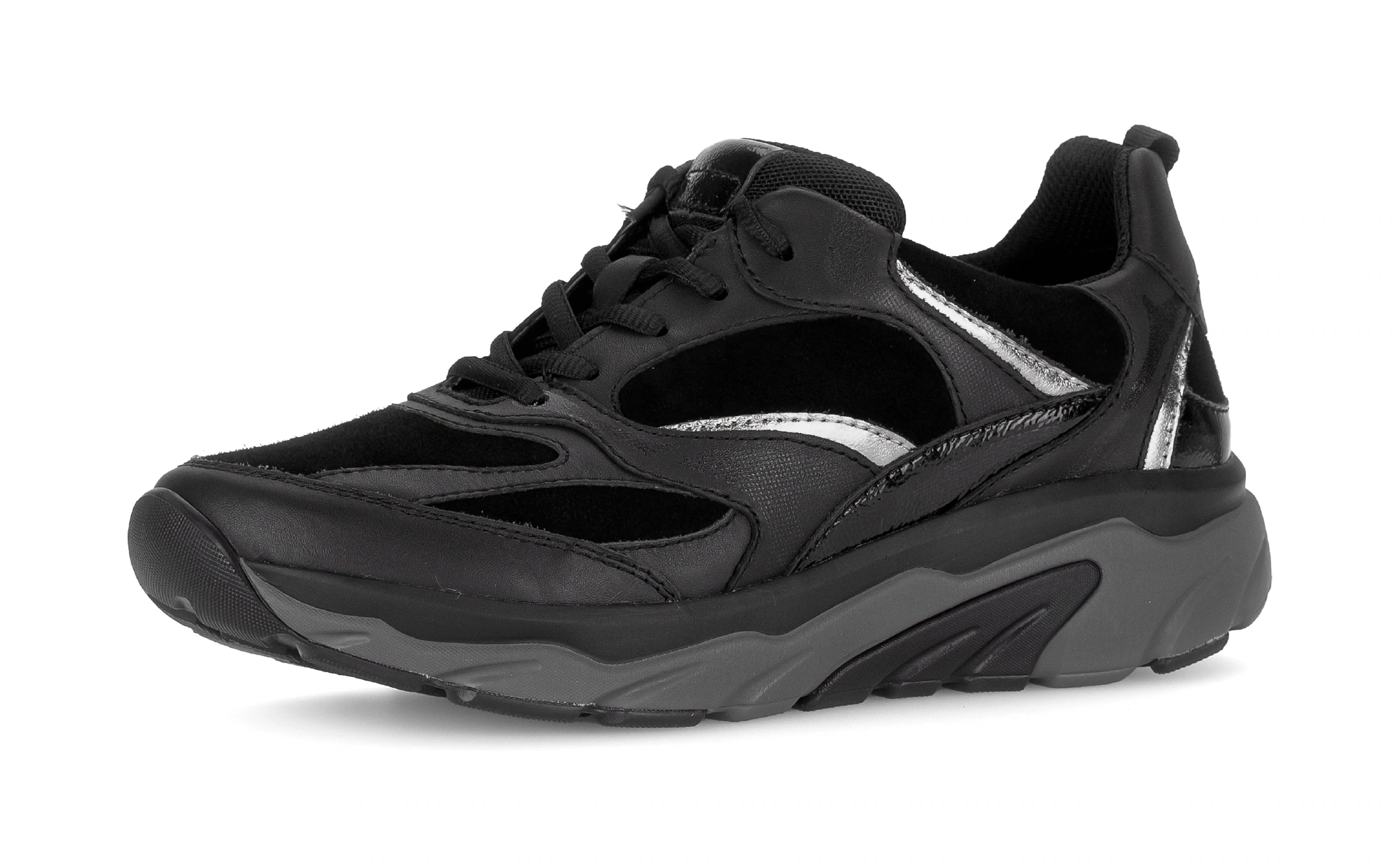Gabor Rollingsoft Keilsneaker, Freizeitschuh, Halbschuh, Schnürschuh mit he günstig online kaufen