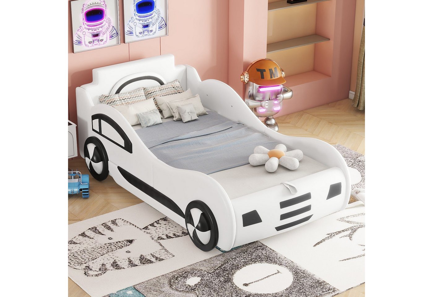 Gotagee Kinderbett Flachbett 90x200cm Modell Autobett Einzelbett Jugendbett günstig online kaufen